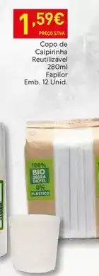 Recheio Bio - copo de cabinina reutilizatel promoção