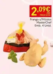 Recheio Masterchef - frango s/mídós emb. 4 unid promoção