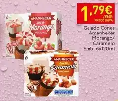 Recheio Caramulo - gelado cones amanhecer morango/ caramelo promoção