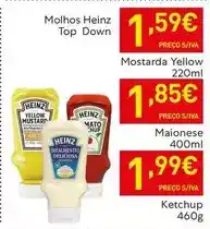 Recheio Heinz - molhos top down promoção