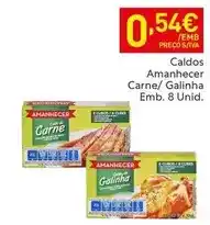 Recheio Amanhecer - caldos carne/ galinha promoção