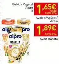 Recheio Alpro - bebida vegetal promoção
