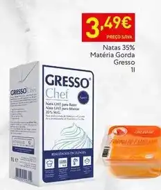 Recheio Gresso - natas 35% materia gorda promoção