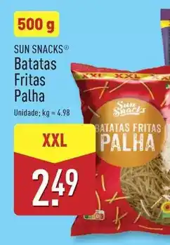 ALDI Sun - batatas fritas palha promoção