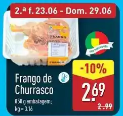 ALDI Frango de churrasco promoção