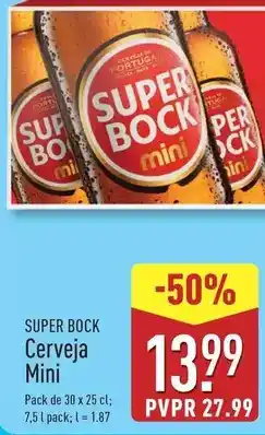 ALDI Super bock - cerveja mini promoção