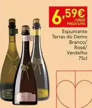 Recheio Terras do demo - espumante promoção