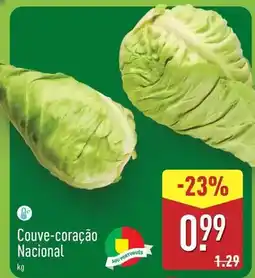 ALDI Nacional - couve-coração promoção
