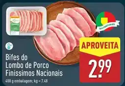 ALDI Bifes do lombo de porco finissimos nacionais promoção