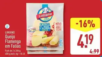 ALDI Limiano - queijo flamengo em fatias promoção