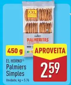 ALDI Xxl - palmiers simples promoção