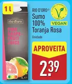 ALDI Sumo 100% toranja rosa promoção