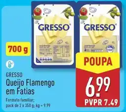 ALDI Gresso - queijo flamengo em fatias promoção