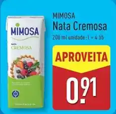 ALDI Mimosa - nata cremosa promoção