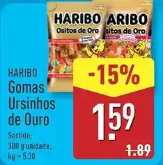 ALDI Haribo - gomas ursinhos de ouro promoção