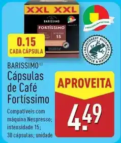 ALDI Xxl - capsulas de cafe promoção