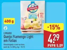 ALDI Limiano - queijo flamengo light em fatias promoção