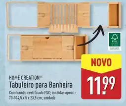 ALDI Home creation - tabuleiro para banheira promoção