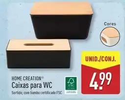 ALDI Home creation - caixas para wc promoção