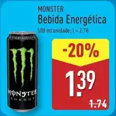 ALDI Monster - bebida energética promoção