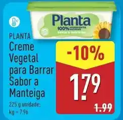 ALDI Planta - creme vegetal para barrar sabor a manteiga promoção