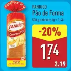 ALDI Panrico - pão de forma promoção