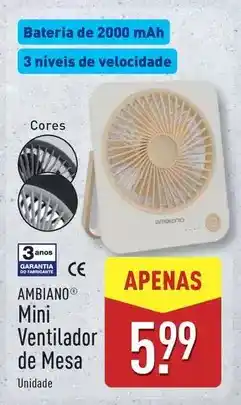 ALDI Mini - ventilador de mesa promoção