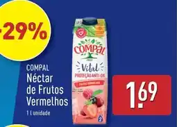 ALDI Compal - néctar de frutos vermelhos promoção