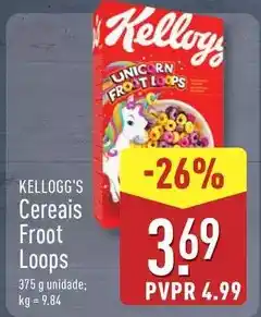 ALDI Kellogg's - cereais froot loops promoção