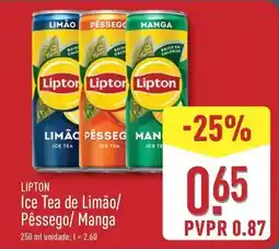 ALDI Lipton - ice tea de limão/ pêssego/manga promoção