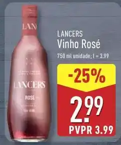 ALDI Lancers - vinho rosé promoção