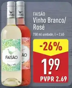 ALDI Faisão - vinho branco promoção