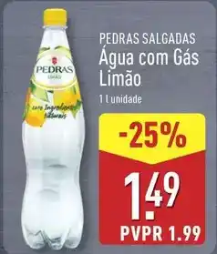 ALDI Pedras - salgadas água com gás limão promoção
