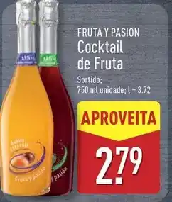 ALDI Fruta y pasion cocktail de fruta promoção