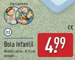 ALDI Bola infantil promoção