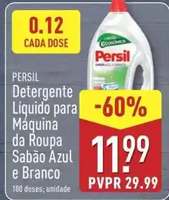 ALDI Persil - detergente liquido para maquina da roupa sabao azul e branco promoção