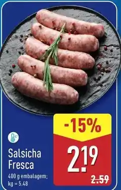 ALDI Salsicha fresca promoção
