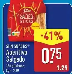 ALDI Sun - aperitivo salgado promoção