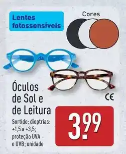 ALDI Sol - oculos de e de leitura promoção