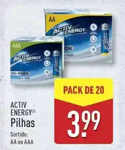 ALDI Activ energy - pilhas promoção