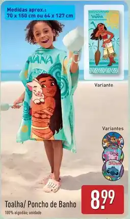 ALDI Toalha/ poncho de banho promoção