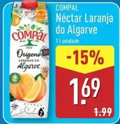 ALDI Compal - nectar laranja do algarve promoção