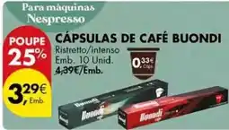 Pingo Doce Buondi - cápsulas de café promoção