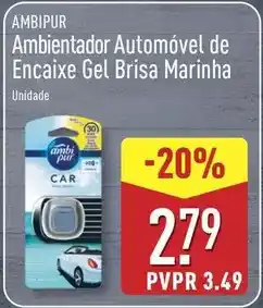 ALDI Ambi pur - ambientador automovel de encaixe gel brisa marina promoção