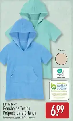 ALDI Mission - poncho de tecido felpudo para crianca promoção