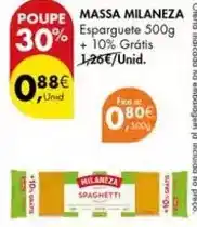 Pingo Doce Milaneza - massa promoção