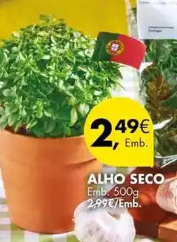 Pingo Doce Alho seco promoção