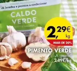 Pingo Doce A+ - pimento verde promoção