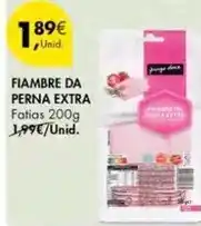 Pingo Doce Fiambre da perna extra promoção