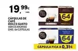 Continente Dolce gusto - cápsulas de café promoção